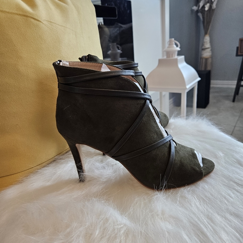 Brand New Olive Green Bootie